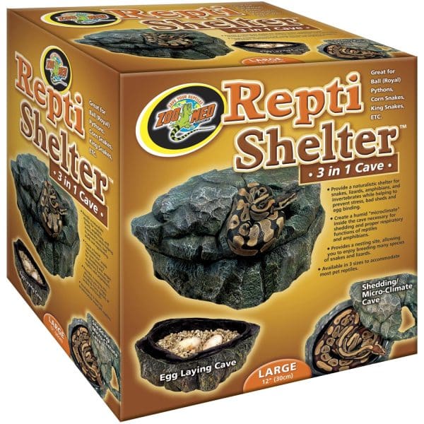 ZooMed Dekofigur Terraristik Höhle Repti Shelter 3 in 1 Cave Large